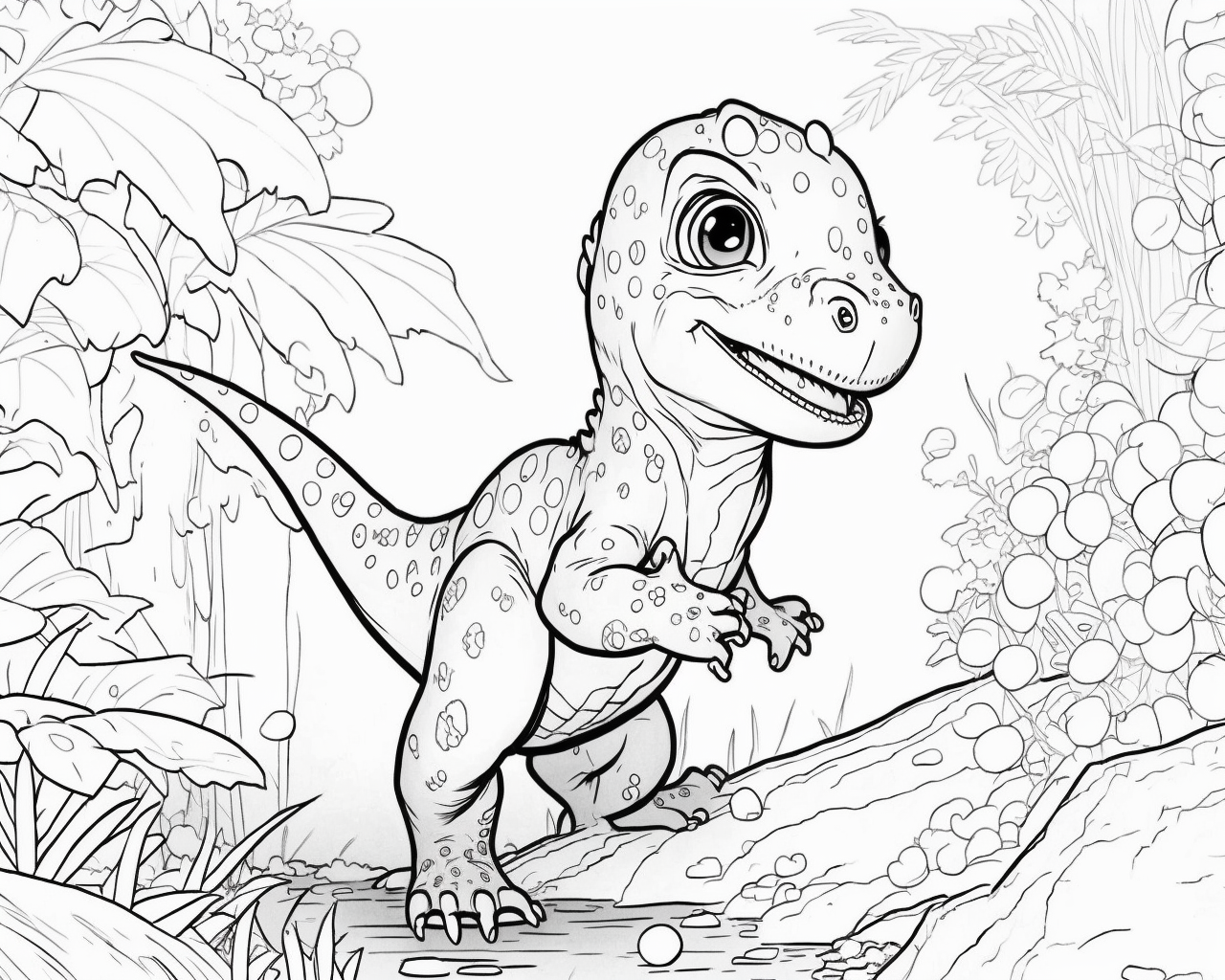 omalovánky baby dinosaurus 3